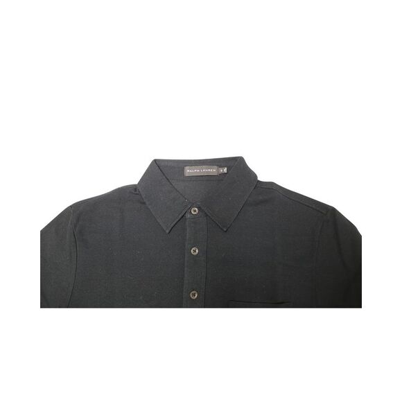 Pre Loved Ralph Lauren Vintage Ralph Lauren Polo Shirt in Black Cotton Men - Picture 3 of 4
